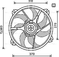 Ava Quality Cooling PE7554 - Ventilator, hladjenje motora www.molydon.hr