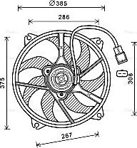 Ava Quality Cooling PE7556 - Ventilator, hladjenje motora www.molydon.hr