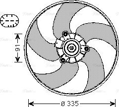 Ava Quality Cooling PE7553 - Ventilator, hladjenje motora www.molydon.hr