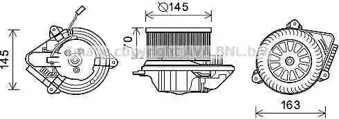 Ava Quality Cooling PE 7510 - Elektromotor, ventilator kabine/unutrasnjeg prostora www.molydon.hr