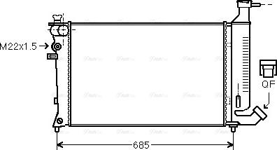 Ava Quality Cooling PEA2148 - Hladnjak, hladjenje motora www.molydon.hr