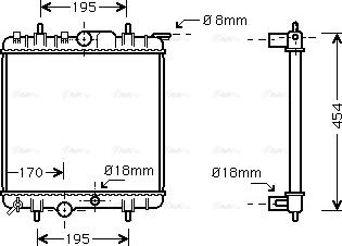 Ava Quality Cooling PEA2224 - Hladnjak, hladjenje motora www.molydon.hr