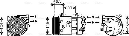 Ava Quality Cooling PE K326 - Kompresor, klima-Uređaj www.molydon.hr