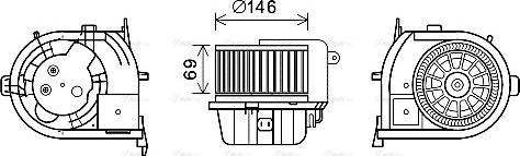 Ava Quality Cooling RT8592 - Ventilator kabine/unutrasnjeg prostora www.molydon.hr