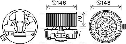 Ava Quality Cooling RT8576 - Ventilator kabine/unutrasnjeg prostora www.molydon.hr