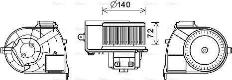 Ava Quality Cooling RT8617 - Ventilator kabine/unutrasnjeg prostora www.molydon.hr