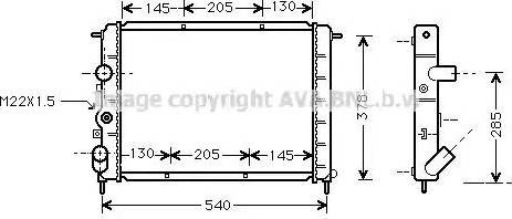 Ava Quality Cooling RTA2258 - Hladnjak, hladjenje motora www.molydon.hr