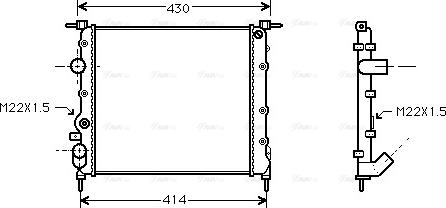 Ava Quality Cooling RT 2260 - Hladnjak, hladjenje motora www.molydon.hr