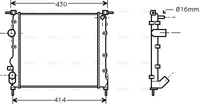 Ava Quality Cooling RTA2261 - Hladnjak, hladjenje motora www.molydon.hr