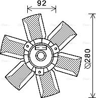 Ava Quality Cooling SA7023 - Ventilator, hladjenje motora www.molydon.hr