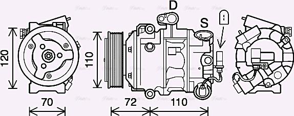 Ava Quality Cooling SAK026 - Kompresor, klima-Uređaj www.molydon.hr