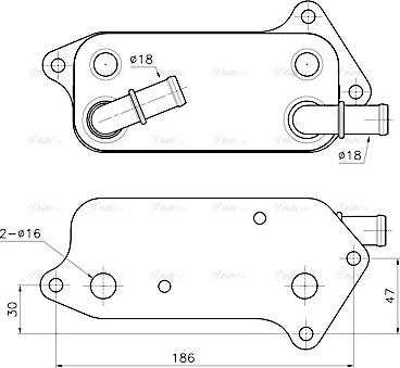 Ava Quality Cooling SB3083 - Uljni hladnjak, ulje za motor www.molydon.hr