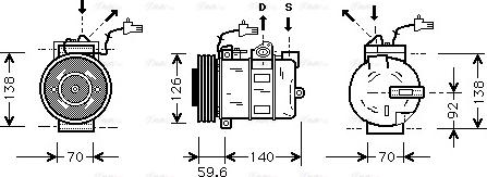 Ava Quality Cooling SBAK054 - Kompresor, klima-Uređaj www.molydon.hr