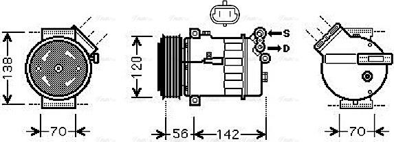 Ava Quality Cooling SBAK067 - Kompresor, klima-Uređaj www.molydon.hr