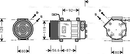 Ava Quality Cooling SC K016 - Kompresor, klima-Uređaj www.molydon.hr