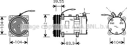 Ava Quality Cooling SCK017 - Kompresor, klima-Uređaj www.molydon.hr