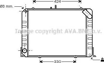 Ava Quality Cooling TO 2424 - Hladnjak, hladjenje motora www.molydon.hr