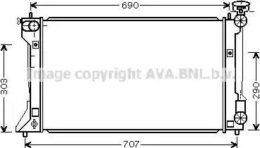 Ava Quality Cooling TOA2333 - Hladnjak, hladjenje motora www.molydon.hr