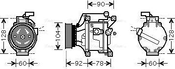 Ava Quality Cooling TOAK446 - Kompresor, klima-Uređaj www.molydon.hr