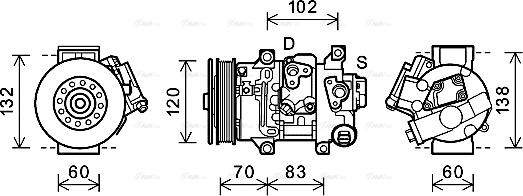 Ava Quality Cooling TOAK627 - Kompresor, klima-Uređaj www.molydon.hr