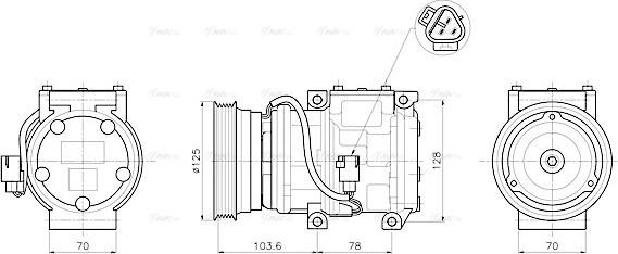 Ava Quality Cooling TOAK798 - Kompresor, klima-Uređaj www.molydon.hr