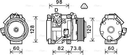 Ava Quality Cooling TOAK726 - Kompresor, klima-Uređaj www.molydon.hr