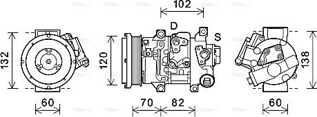 Ava Quality Cooling TOAK721 - Kompresor, klima-Uređaj www.molydon.hr