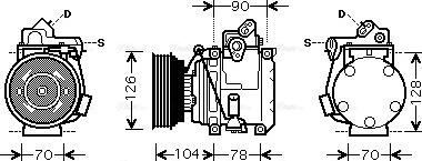 Ava Quality Cooling TO K441 - Kompresor, klima-Uređaj www.molydon.hr