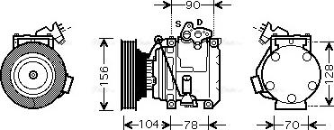 Ava Quality Cooling TO K439 - Kompresor, klima-Uređaj www.molydon.hr