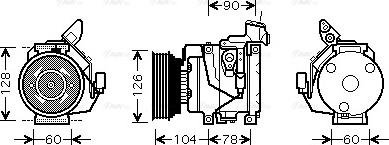 Ava Quality Cooling TO K437 - Kompresor, klima-Uređaj www.molydon.hr