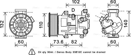 Ava Quality Cooling TOK683 - Kompresor, klima-Uređaj www.molydon.hr