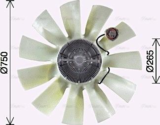 Ava Quality Cooling VLF109 - Ventilator, hladjenje motora www.molydon.hr