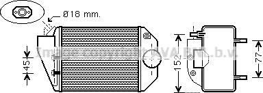 Ava Quality Cooling VN4221 - Intercooler, hladnjak www.molydon.hr