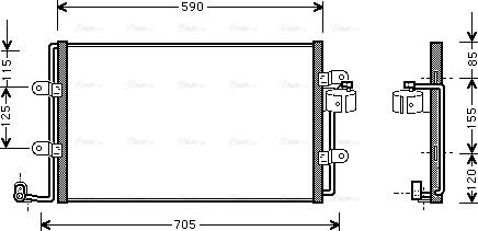 Ava Quality Cooling VN5176 - Kondenzator, klima-Uređaj www.molydon.hr