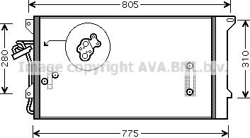 Ava Quality Cooling VN5244D - Kondenzator, klima-Uređaj www.molydon.hr