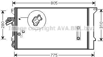 Ava Quality Cooling VN5244 - Kondenzator, klima-Uređaj www.molydon.hr