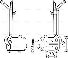 Ava Quality Cooling VN3389 - Uljni hladnjak, ulje za motor www.molydon.hr