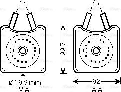 Ava Quality Cooling VN3215 - Uljni hladnjak, ulje za motor www.molydon.hr