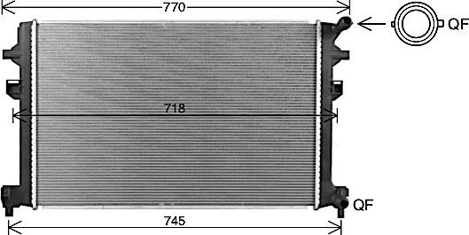 Ava Quality Cooling VN2426 - Hladnjak, hladjenje motora www.molydon.hr