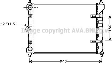 Ava Quality Cooling VN2095 - Hladnjak, hladjenje motora www.molydon.hr