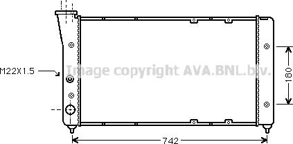 Ava Quality Cooling VN2091 - Hladnjak, hladjenje motora www.molydon.hr