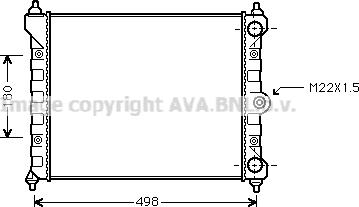 Ava Quality Cooling VNA2092 - Hladnjak, hladjenje motora www.molydon.hr