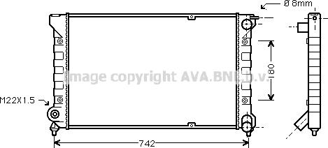 Ava Quality Cooling VN2041 - Hladnjak, hladjenje motora www.molydon.hr