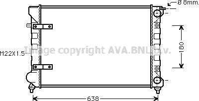 Ava Quality Cooling VNA2048 - Hladnjak, hladjenje motora www.molydon.hr