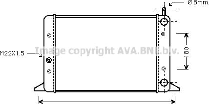 Ava Quality Cooling VN2058 - Hladnjak, hladjenje motora www.molydon.hr