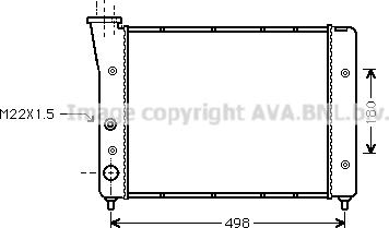 Ava Quality Cooling VN2083 - Hladnjak, hladjenje motora www.molydon.hr