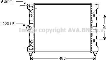 Ava Quality Cooling VN2039 - Hladnjak, hladjenje motora www.molydon.hr