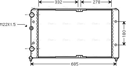 Ava Quality Cooling VN2191 - Hladnjak, hladjenje motora www.molydon.hr