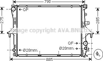 Ava Quality Cooling VNA2198 - Hladnjak, hladjenje motora www.molydon.hr