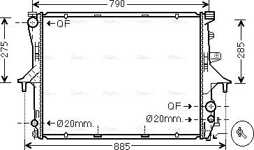 Ava Quality Cooling VN2198 - Hladnjak, hladjenje motora www.molydon.hr